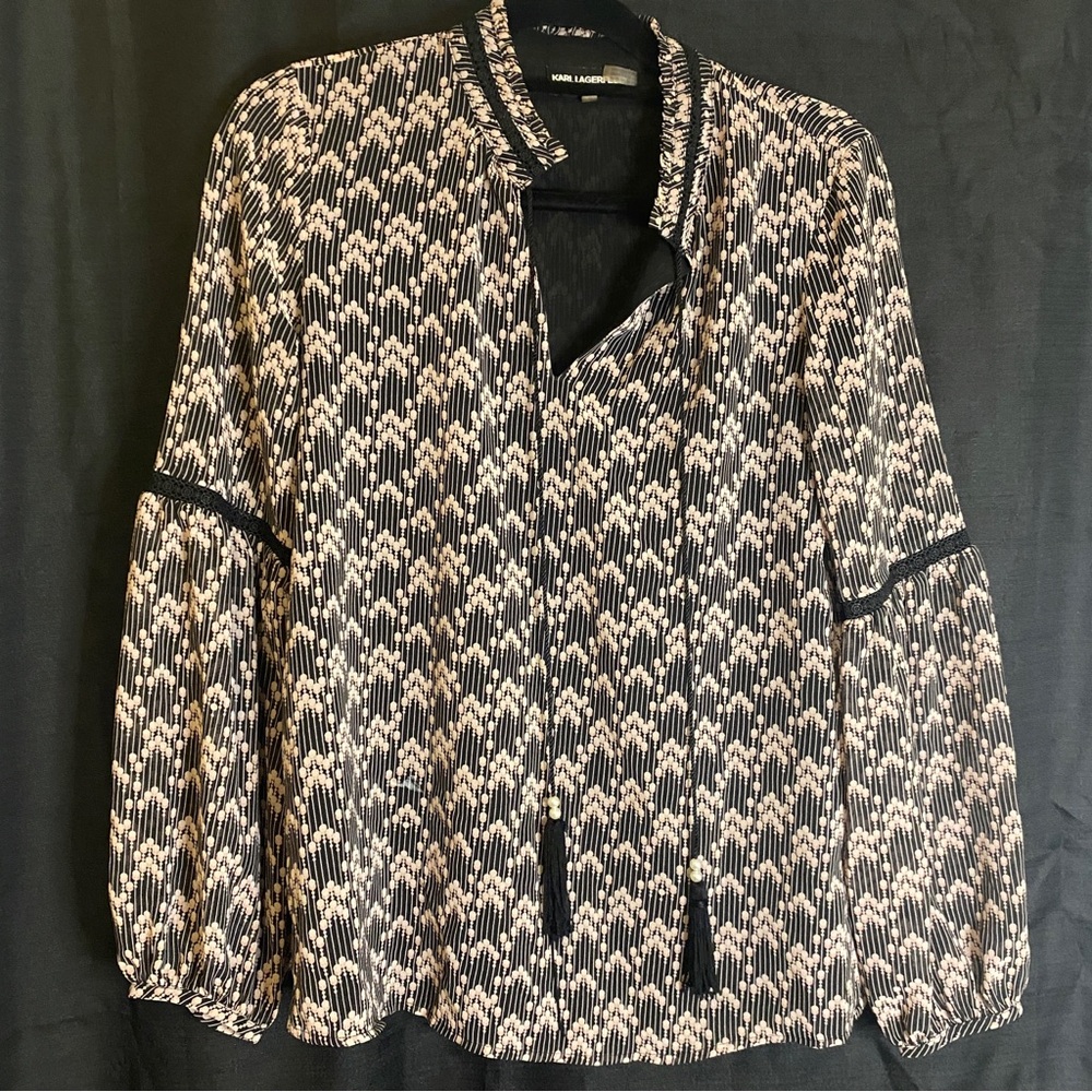 Karl Lagerfield Paris Flowy Shirt